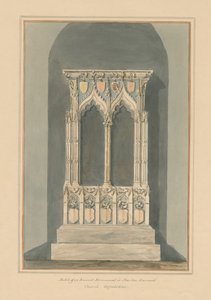Oxfordshire - Stanton Harcourt Church - Monument, 1803 av John Buckler