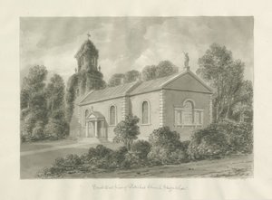 Patshulls kyrka: sepiateckning av John Buckler