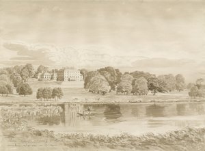 Patshull House: sepiatvättteckning, 26 augusti 1820