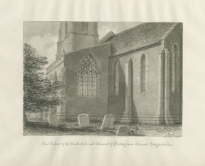 Pattingham Church - East Window: sepiateckning, 1846 av John Buckler
