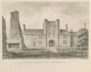 Pillaton Hall: sepiateckning av John Buckler