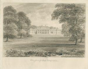 Shugborough Hall: sepiateckning av John Buckler