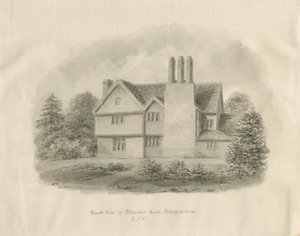 Standon Hall: sepiateckning av John Buckler