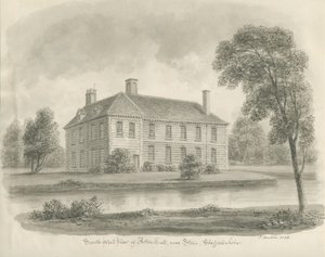 Sten - Aston Hall: sepiateckning av John Buckler