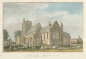 Sussex - Battle Church, 1824 av John Buckler