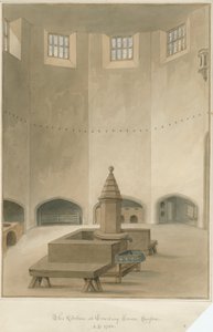 Sussex - Cowdray House - Inredning av kök, 1830 av John Buckler