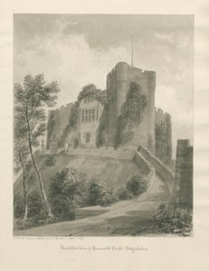 Tamworth Castle: sepiateckning, april 1849 (ritning) av John Buckler