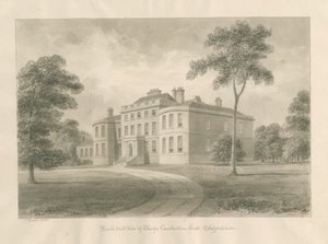 Thorpe Constantine Hall: sepiatvättteckning, 1848 av John Buckler
