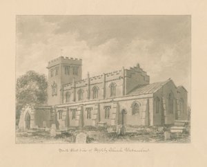 Westmorland - Appleby kyrka: sepiateckning, 1800 av John Buckler