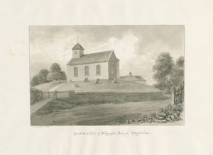 Wigginton Church: sepiateckning, 1848 av John Buckler