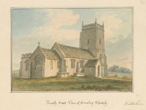 Wiltshire - Semley Church, 1817 av John Buckler