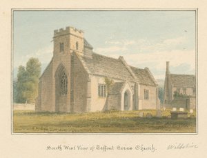 Wiltshire - Teffont Evias kyrka av John Buckler