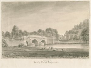 Wolseley Bridge: sepiateckning av John Buckler