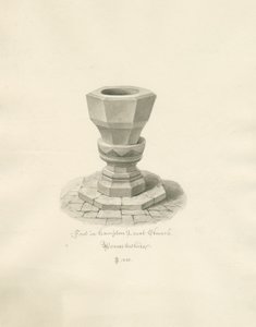 Worcestershire - Hampton Lovett Church - Teckensnitt: sepiateckning av John Buckler