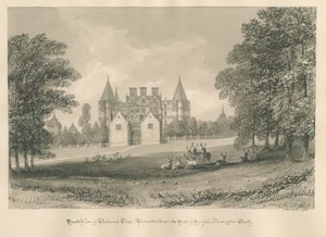 Worcestershire - Westwood Park: sepiateckning, 1833 av John Buckler