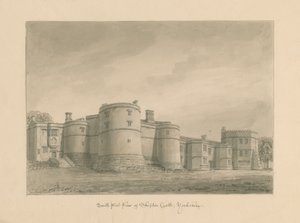 Yorkshire - Skipton Castle: sepiateckning, 1818