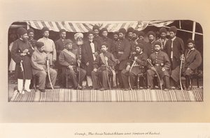 Amir Yakub Khan och Sirdars från Kabul