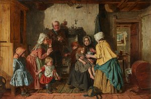The Poor Helping the Poor (olja på duk)