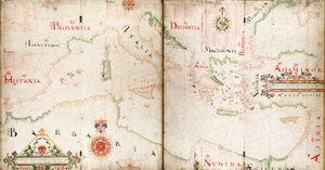 Karta över Medelhavet, Svarta havet och Kaspiska havet av John Burston