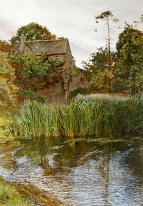 En höstträdgård av John Byam Liston Shaw
