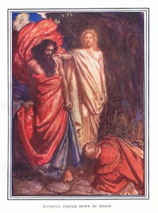 Trogna slagen av Mose av John Byam Liston Shaw
