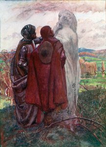 Lots fru (färglitografi) av John Byam Liston Shaw