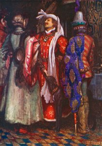 "Be Gud att vi får skynda oss och komma för sent!" Richard II - Akt I, Scen 4 (färglitografi) av John Byam Liston Shaw