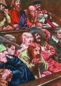 Juryn (färglitografi) av John Byam Liston Shaw