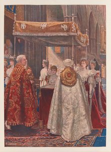 Drottning Alexandras smörjelse av John Byam Liston Shaw