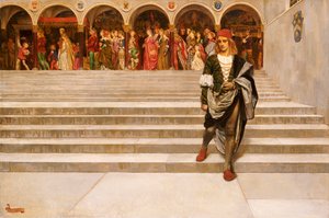 Det här är ett hjärta som drottningen lutade sig mot av John Byam Liston Shaw