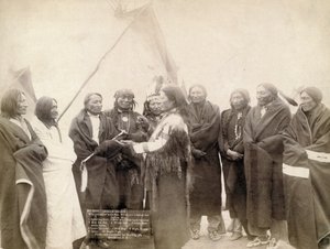 Indianhövdingar i Deadwood, South Dakota, 1891