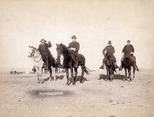 Tittar på fientligt indiskt läger, 1891 av John C. H. Grabill