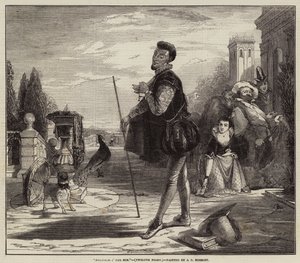 Malvolio i solen, tolfte natten av John Callcott Horsley