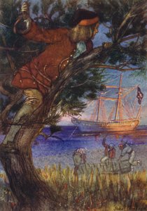Illustration för Treasure Island av John Cameron