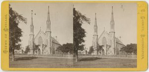 Stereoskopisk bild av Unity Church, c.1870