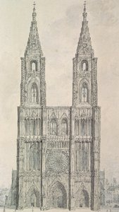 Västra fronten av Strasbourgs katedral