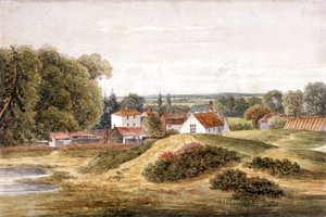 The Spanjors Inn, Hampstead Heath, Hampstead, London, c1820 av John Cawthorn