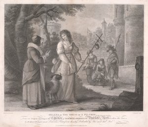 Helena i en pilgrims klänning - "Allt är bra som slutar väl", akt III, scen V