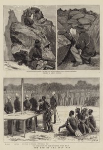Slutningen af Zulu-krigen swed av John Charles Dollman
