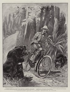 En hårbreddsflykt, ett cykeläventyr i Ceylon