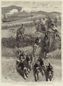 Following the Hounds by Train, en scen i Nya Zeeland av John Charlton