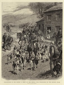 Foxhunting i norr, ett möte mellan North Tyne Foxhounds på Border Hills