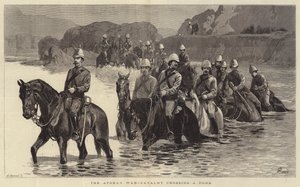 Det afghanska kriget, kavalleri som korsar en Ford