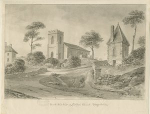 Fulford Church: sepiateckning av John Chessell Buckler