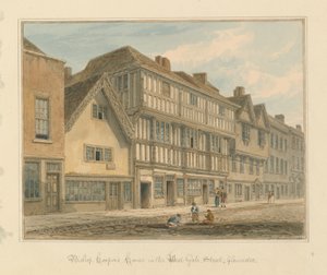 Gloucestershire - Biskop Coopers hus av John Chessell Buckler