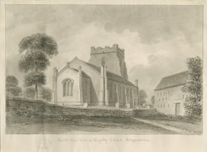 Kingsley Church: sepiateckning, 1841 av John Chessell Buckler