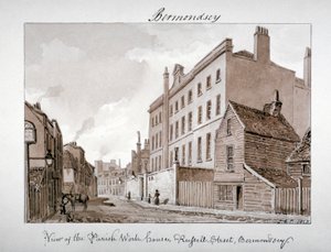 Parish Work House, Tanner Street, Bermondsey, London, 1828. av John Chessell Buckler