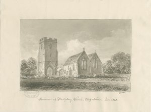 Rugeley kyrka av John Chessell Buckler