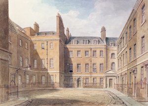 Utsikt över Downing Street, Westminster av John Chessell Buckler