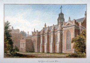 Utsikt över hallen på Lambeth Palace, London, 1831 av John Chessell Buckler
